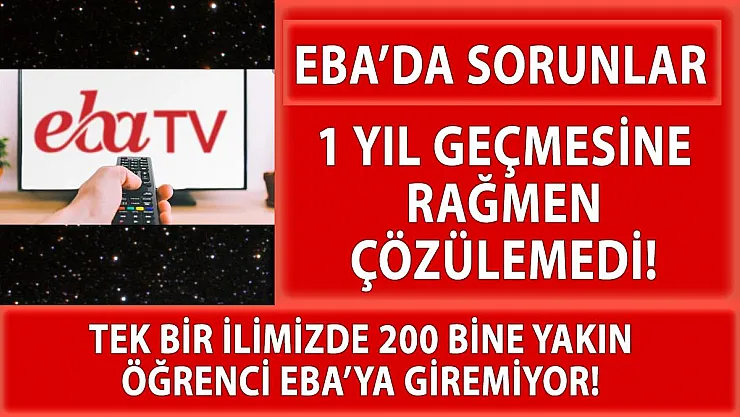 EBA'ya giriş sorunları devam ediyor!