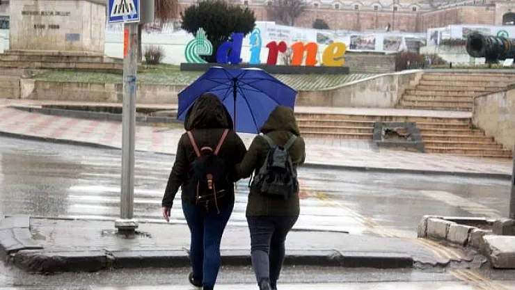 Edirne'de sağanak