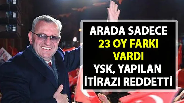 Edirne'nin Keşan ilçesinde CHP'nin seçim itirazını YSK reddetti!..