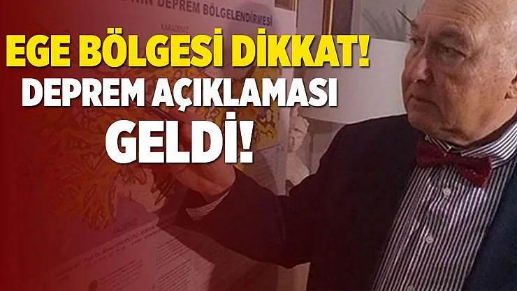 Ege bölgesi dikkat! Korkutan depreme ilişkin açıklama geldi! Etkileri daha büyük olacak!