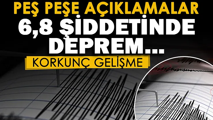 Ege için peş peşe açıklamalar geldi! 6,8 şiddetinde deprem bekleniyor