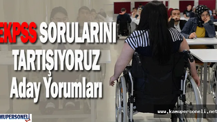 EKPSS Sınav Soruları ve Cevapları-24 Nisan 2016
