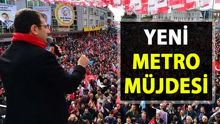 Ekrem İmamoğlu, Yeni metro müjdesi! İstanbul'a yeni metro hattı nereye yapılacak?