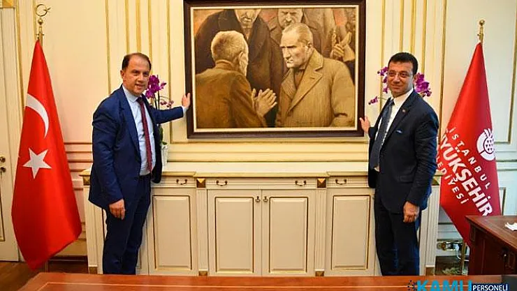 Ekrem İmamoğlu'ndan Atatürk Paylaşımı! İBB'deki Makam Odasına Asıldı