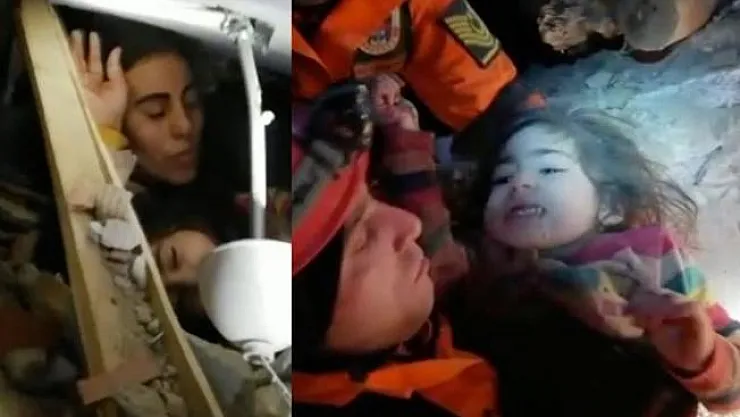 Elazığ'daki deprem enkazından 2,5 yaşındaki çocuk 24 saat sonra kurtarıldı