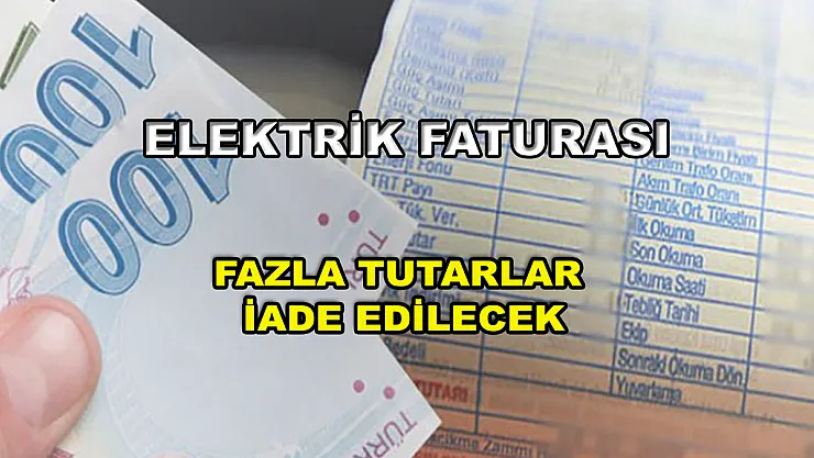 Elektrik faturalarındaki fazla tutarlar iade edilecek! Faturasıyla PTT'ye gidenler parasını alacak!