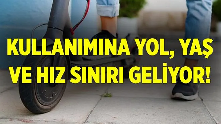 Elektrikli scooter kullanımına yol, yaş ve hız sınırı geliyor!