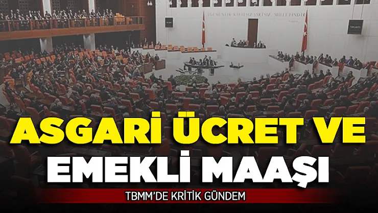 Emekli Maaşı ve Asgari Ücret Detayı ! TBMM'de Kritik Gündem