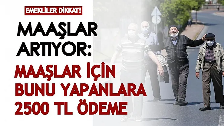 Emekliler dikkat: Maaşlar daha da artıyor! Maaşlarınız için bu işlemi yaparsanız anında 2500 liralık ödeme verilecek