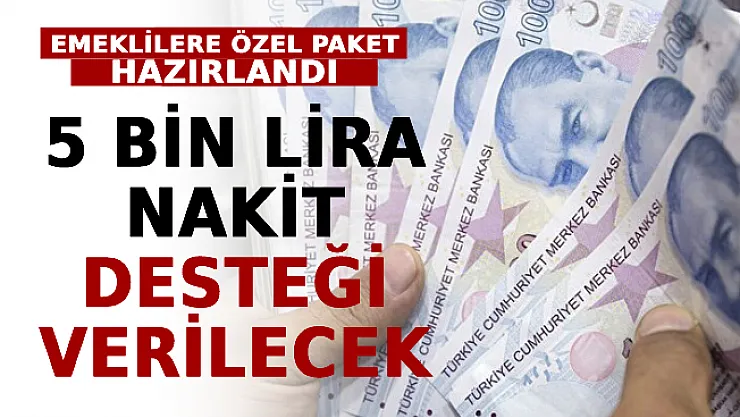 Emeklilere Özel Paket Hazırlandı: 5 Bin Lira Nakit Desteği Verilecek