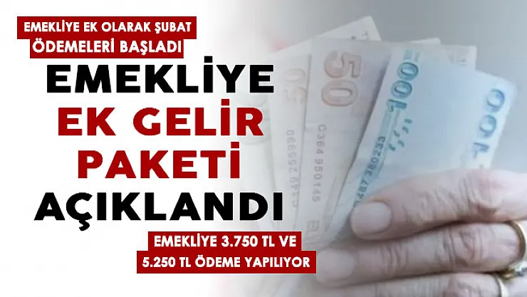 Emekliye ek gelir paketi az önce onaylandı: Şubat ayında emekliye 3.750 TL ve 5.250 TL ek gelir duyuruldu