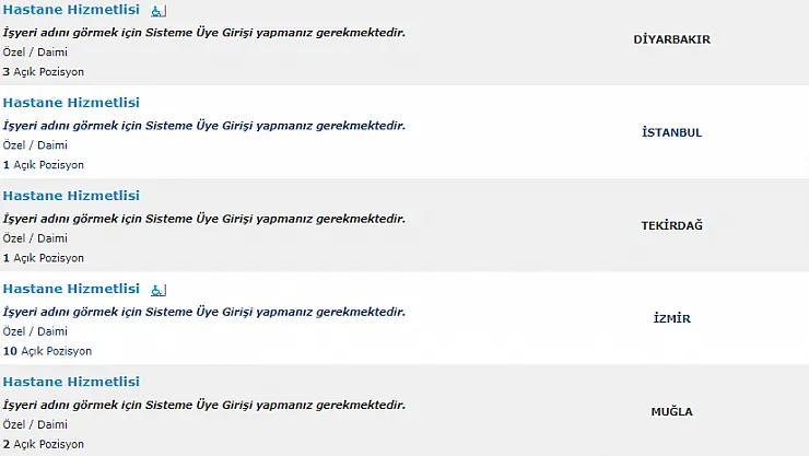 En az ilkokul mezunu hastane personel alımı! Başvurular alınıyor!