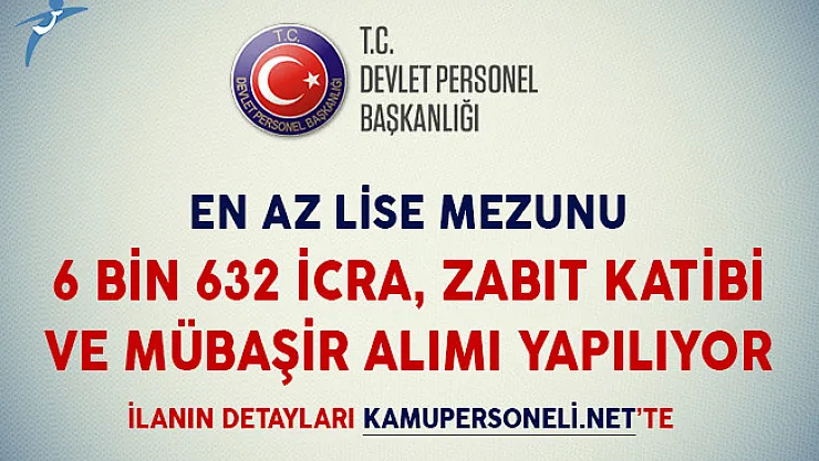 En Az Lise Mezunu 6 Bin 632 İcra Katibi, Zabıt Katibi ve Mübaşir Alımına Kimler Başvurular Yapabilir?