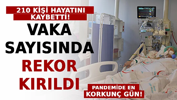 En Korkunç Gün! Vaka Sayısında Rekor Kırıldı! 210 Kişi Hayatını Kaybetti!