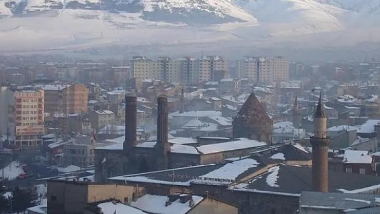 Erzurum'da Dondurucu Soğuk: -10 Derece !