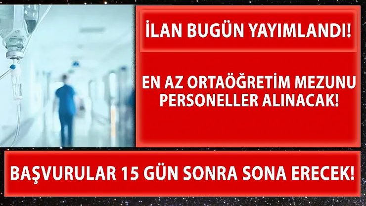 Eskişehir Osmangazi Üniversitesi'ne en az ortaöğretim mezunu personel alınacak!