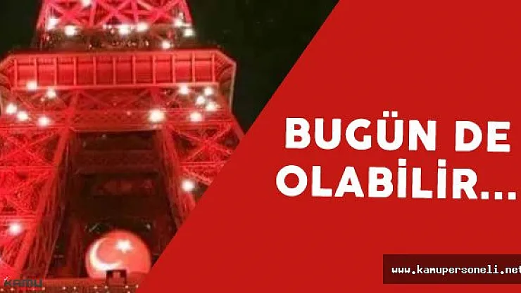 EURO 2016 Eyfel Kulesi Tekrar Türk Bayrağına Dönebilir