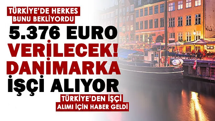 Euro yükselince Danimarka personel alımı dikkat çekti! Danimarka Türkiye'den işçi alıyor: Aylık 5 bin 376 Euro maaş verilecek