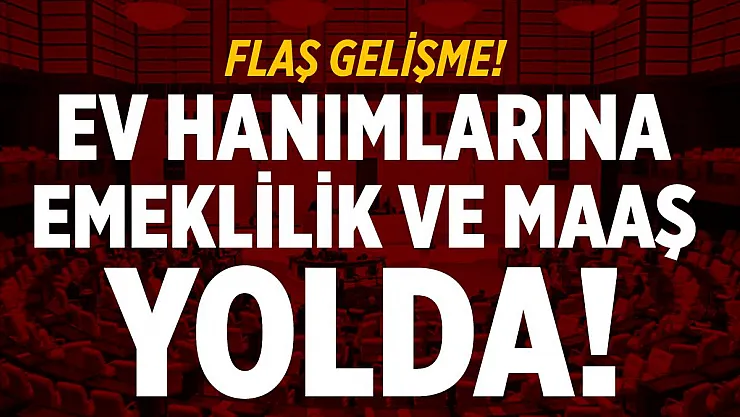 Ev hanımlarına sigorta ve emeklilik verilmesi adına TBMM'de flaş gelişme!