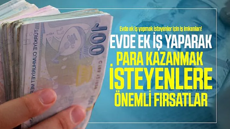 Evde ek iş yapmak isteyenler için iş imkanları! Ek iş yaparak para kazanma yolları neler?