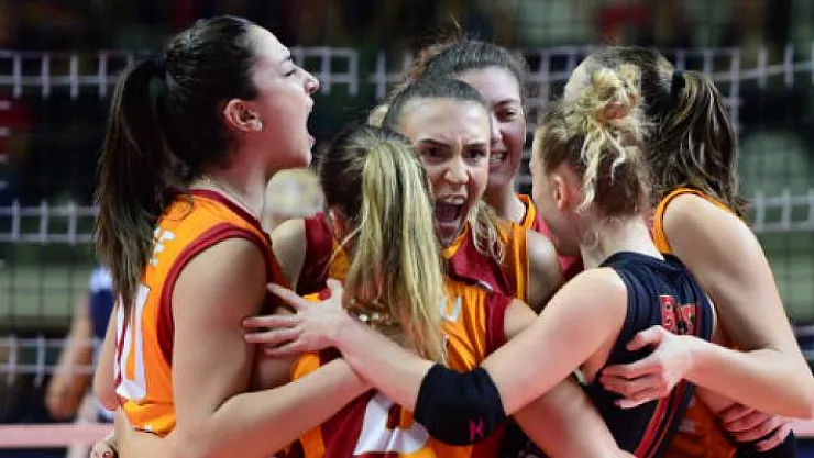 Galatasaray HDI Sigorta, Aydın Büyükşehir Belediyespor'u mağlup ederek yarı finale yükseldi!.