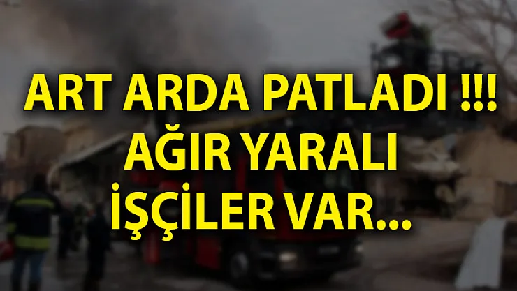 Gaziantep'te Boya Fabrikasında Yangın! Art Arda Patladı! Yaralılar Var