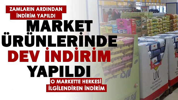 Gelen zamların ardından o marketten vatandaşları rahatlatan indirim! Market ürünlerinde dev indirim yapıldı