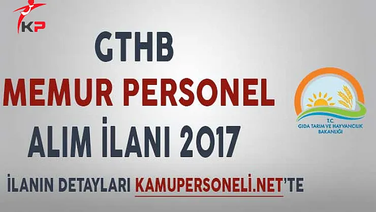 Gıda Bakanlığı Veteriner ve Ziraat Mühendisliği Mezunu Personel Alımı Yapıyor