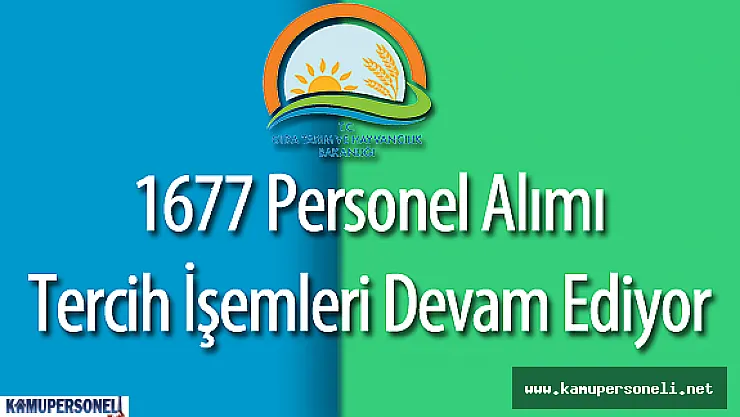 Gıda Tarım ve Hayvancılık Bakanlığı (GTHB) KPSS 2016/4 Tercih İşlemleri Devam Ediyor