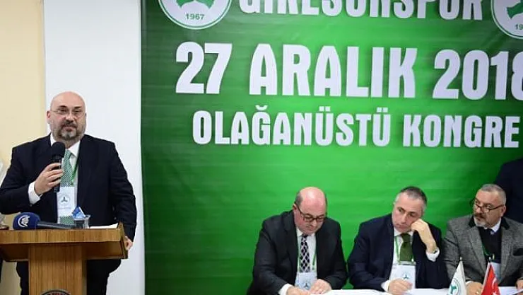 Giresunspor'da kulüp başkanlığına Sacit Ali Eren seçildi