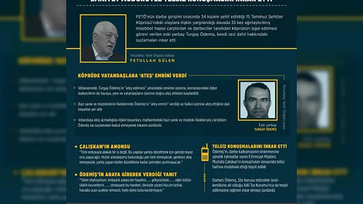 GRAFİKLİ - Emniyet müdürüyle telsiz konuşmasını inkar etti