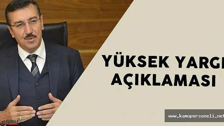 Gümrük ve Ticaret Bakanı Bülent Tüfenkci'den Yüksek Yargı Açıklaması