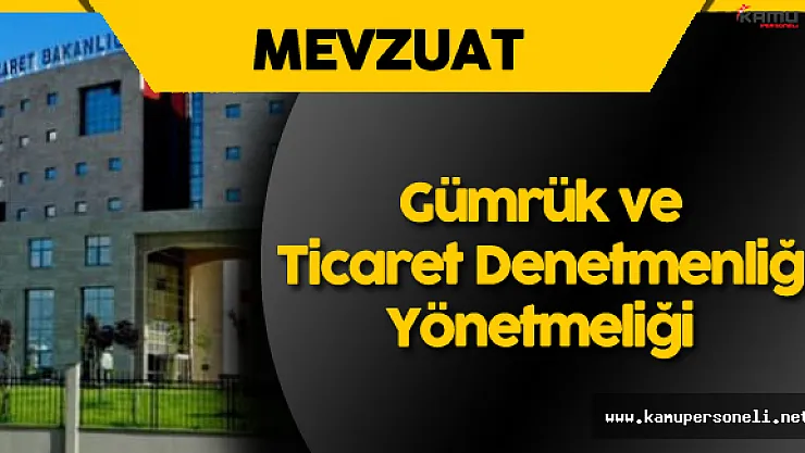 Gümrük ve Ticaret Denetmenliği Yönetmeliği Resmi Gazete'de Yayımlandı