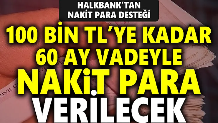 Halkbank'tan özel sektörde çalışanlara müjde! 100 bin TL'ye kadar nakit para desteği verilecek!