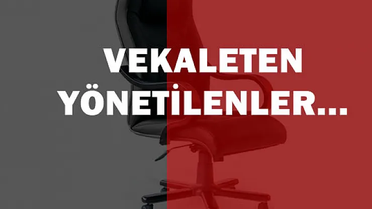 Hangi Önemli Devlet Kurumları Vekaleten Yönetiliyor?
