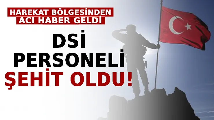 Harekat Bölgesinden Acı Haber Geldi: DSİ Personeli Şehit Oldu!