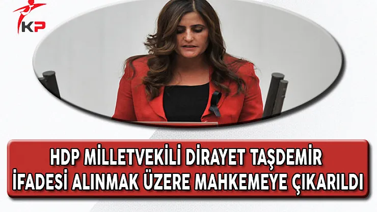 HDP Milletvekili Dirayet Taşdemir İfadesi Alınmak Üzere Mahkemeye Çıkarıldı