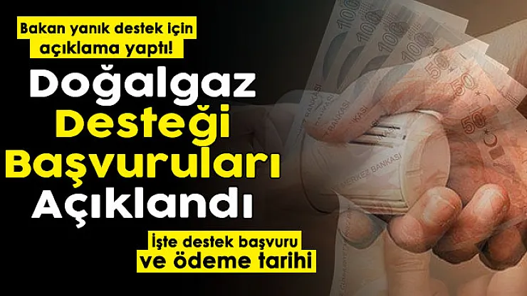 Hükümet Türkiye'deki ailelere doğalgaz desteği veriyor! Başvuru yeri ve tarihini Bakan Yanık açıkladı