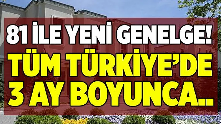 İçişleri Bakanlığı'ndan koronavirüs genelgesi! Tüm Türkiye'de 3 ay boyunca ertelendi!