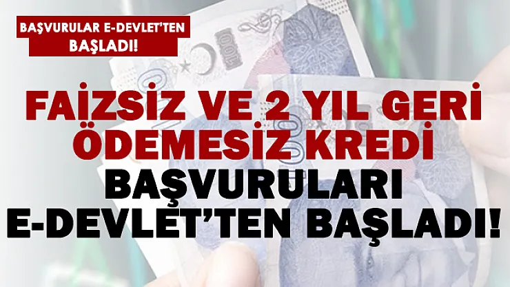 İhtiyaç sahiplerine müjde! Faizsiz kredi veriliyor! Başvurular e-Devlet'ten alınacak!