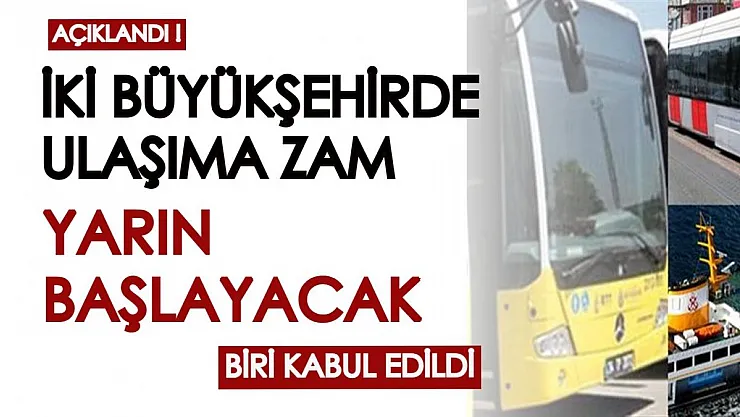 İki büyükşehirde ulaşıma zam teklifi görüşüldü: Biri oy çokluğuyla reddedilirken, diğer zam kabul edildi