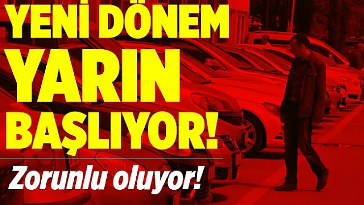 İkinci el araç satışında yeni dönem yarın başlıyor!