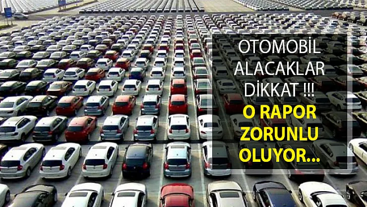 İkinci El Otomobil Alımında  Ekspertiz Raporu Zorunlu Olacak!