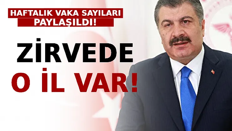 İllere Göre Haftalık Vaka Sayıları Paylaşıldı: Zirvede O İl Var!