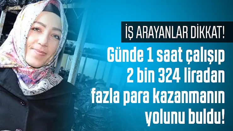 İş arayanlar dikkat: Genç girişimci günde 1 saat çalışıp 2 bin 324 liradan fazla para kazanmanın yolunu buldu!