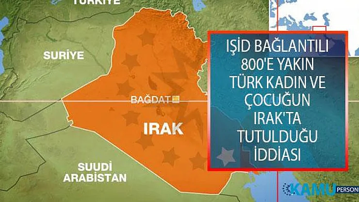 IŞİD Bağlantılı 800'e Yakın Türkiye Kökenli Kadın Ve Çocuk Irak'ta Tutulduğu İddiası!