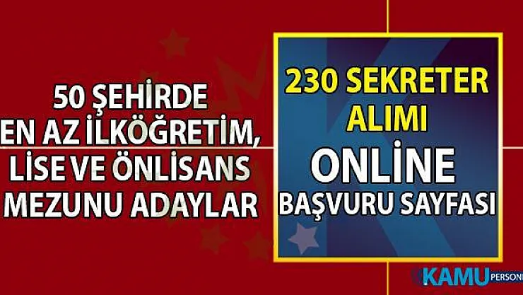 İŞKUR 50 şehirde 230 sekreter alımı online başvuru sayfası! 06 Eylül lise, önlisans mezunu sekreter iş ilanları