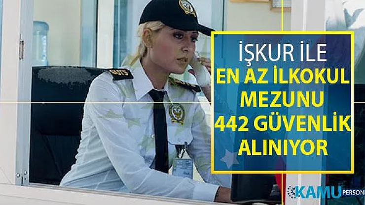 İŞKUR Aracılığı İle En Az İlkokul Mezunu 442 Güvenlik Görevlisi Alımı ! Yüksek Maaş Verilecek ve Online Başvuru Ekranı