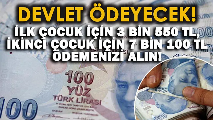 İŞKUR çocuğu olan ailelere müjdeyi verdi! İlk çocuk için 3 bin 550 TL, ikinci çocuk için 7 bin 100 TL ödeme yapılıyor! Başvuru şartları açıklandı!
