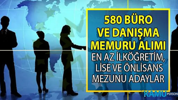 İŞKUR en az ilköğretim ve lise mezunu danışma görevlisi ve büro memuru alımı için yeni iş ilanları yayınlandı!